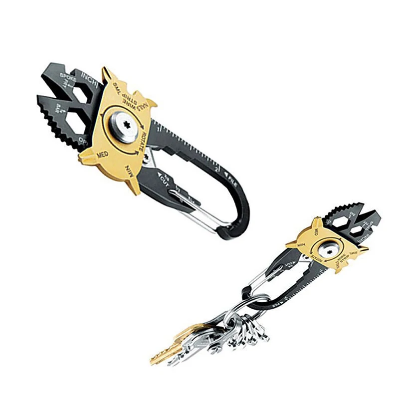 Stainless Steel 20-in-1 Wrench Screwdriver | EDC Multi-Tool & Keychain - Image 4