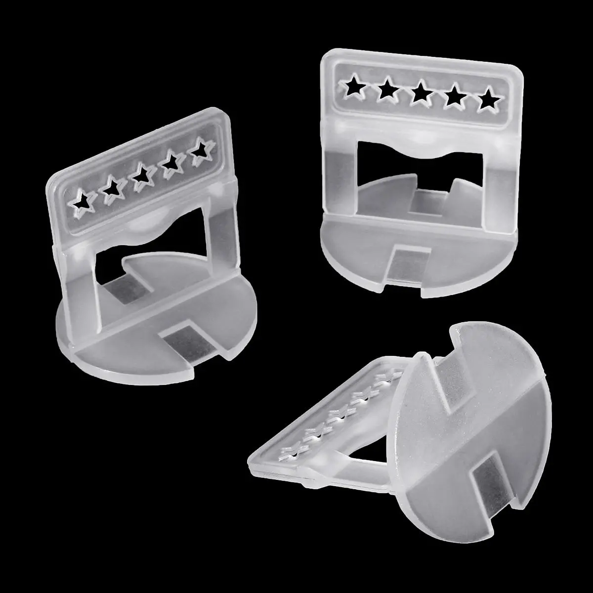 100pcs 1.5mm Tile Leveling System - Plastic Spacers & Flooring Clips | Tiling Tool - Image 4