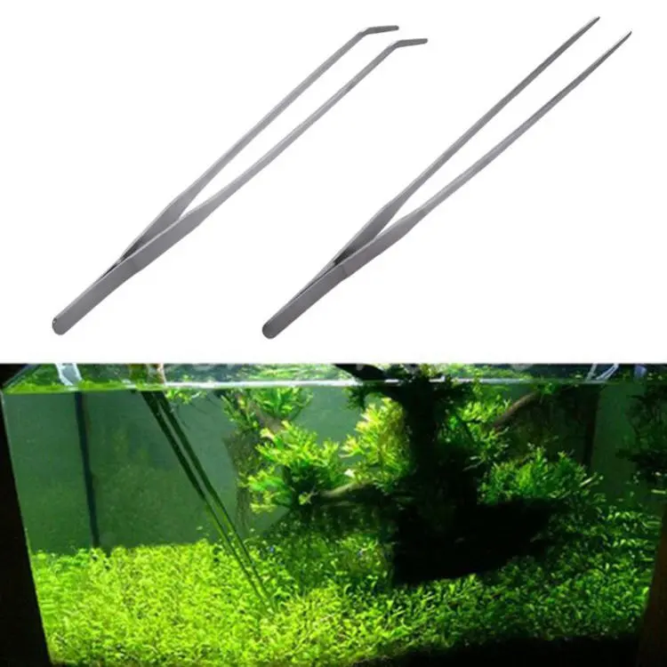 Stainless Steel Aquarium Tweezer - Long Straight Design for Shrimp & Plants - Image 4