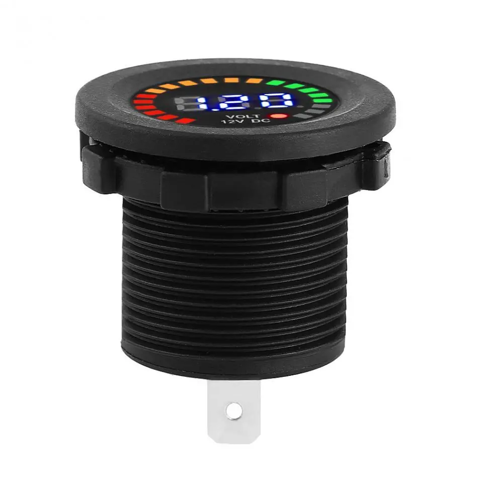 DC 12V Waterproof LED Digital Voltmeter - Motorcycle Car Voltage Gauge Tester - Image 3