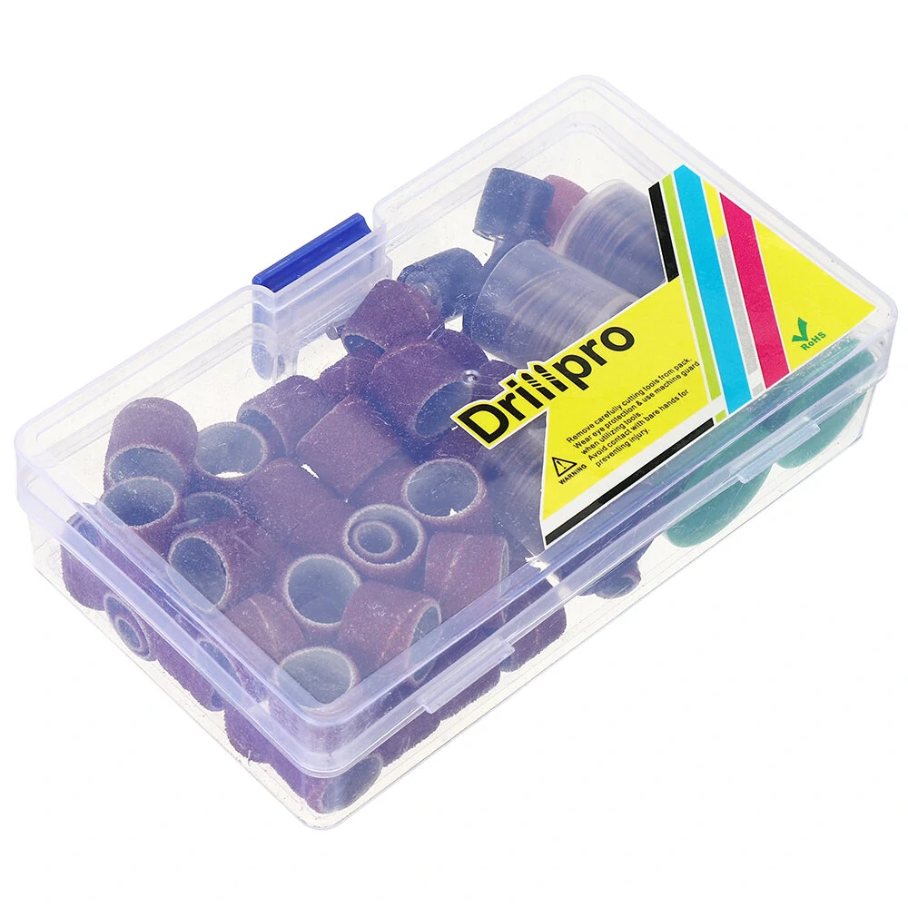 Drillpro 206pcs Sanding Bands & Drum Set - For Dremel Rotary Tool with Mandrels - Image 3