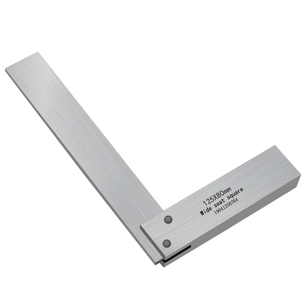 Square L-Shaped Ruler - 90 Degree Angle Ruler | Hardened Steel with Ground Seat | 63x10 80x50 100x60 125x80mm - Image 3