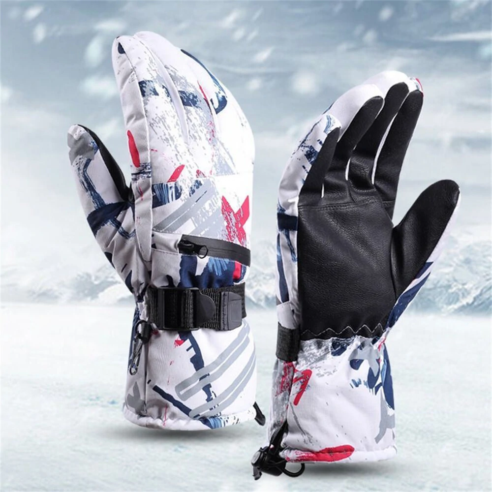 Ski Garden Working Gloves - Waterproof Breathable Faux Leather - Windproof Flexible - Image 4