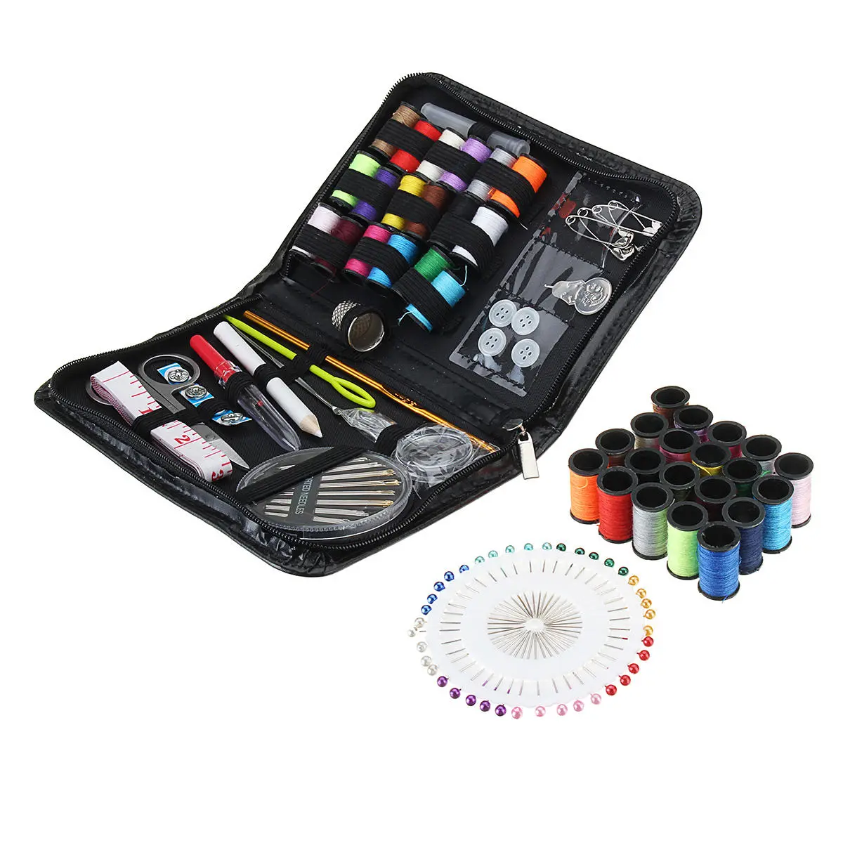 Leather Craft Tool Kit - 134Pcs Needle Sewing Thread & Stitching Tape - Image 3