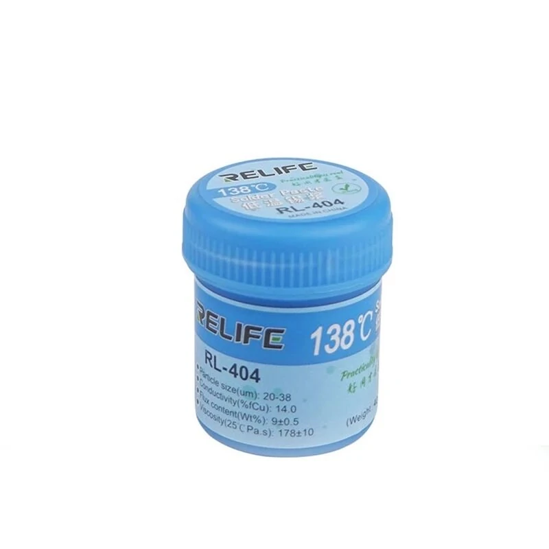 RELIFE RL-404 Lead-free Solder Paste | Low Temp 138°C for Phone PCB BGA/SMD Repair - Image 2