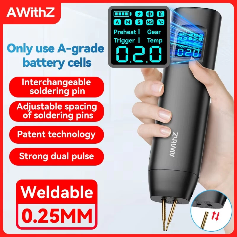 Awithz Portable Battery Spot Welder | DIY Mini Welding Machine for 18650 Packs - Image 2