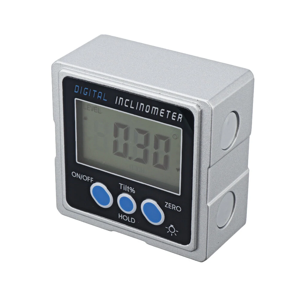 Metal Digital Protractor Angle Finder | 360° Inclinometer w/ Magnetic Base - Image 2