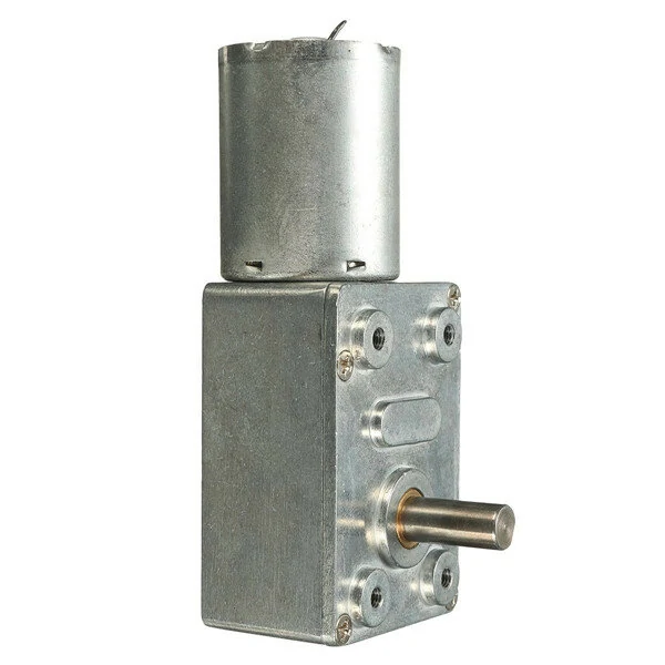 GW370 12V High Torque Turbo Worm Gear Motor - 0.6 RPM Reversible DC Reducer - Image 5