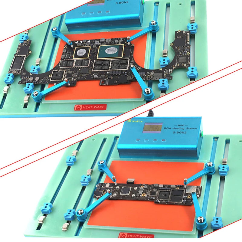 Mini BGA Heating Station - 110V-220V Digital Control | 120x120mm MacBook CPU GPU Repair Tool - Image 4