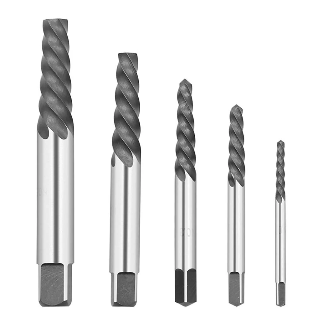 Drillpro 10Pcs HSS Screw Extractor Set | EX1-EX5 & Left Hand Drill Bits - Image 3