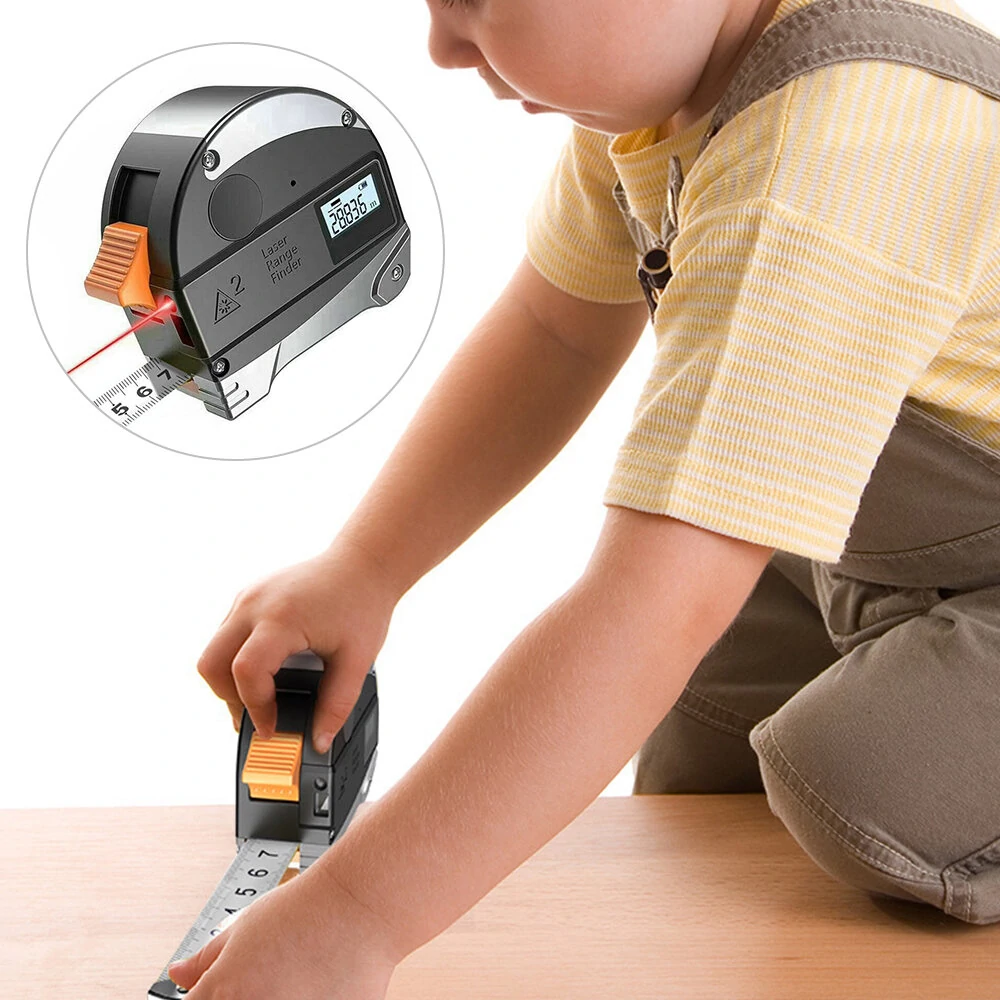 40M Laser Rangefinder | High Precision Infrared Distance Meter | Anti-fall Steel Tape - Image 4