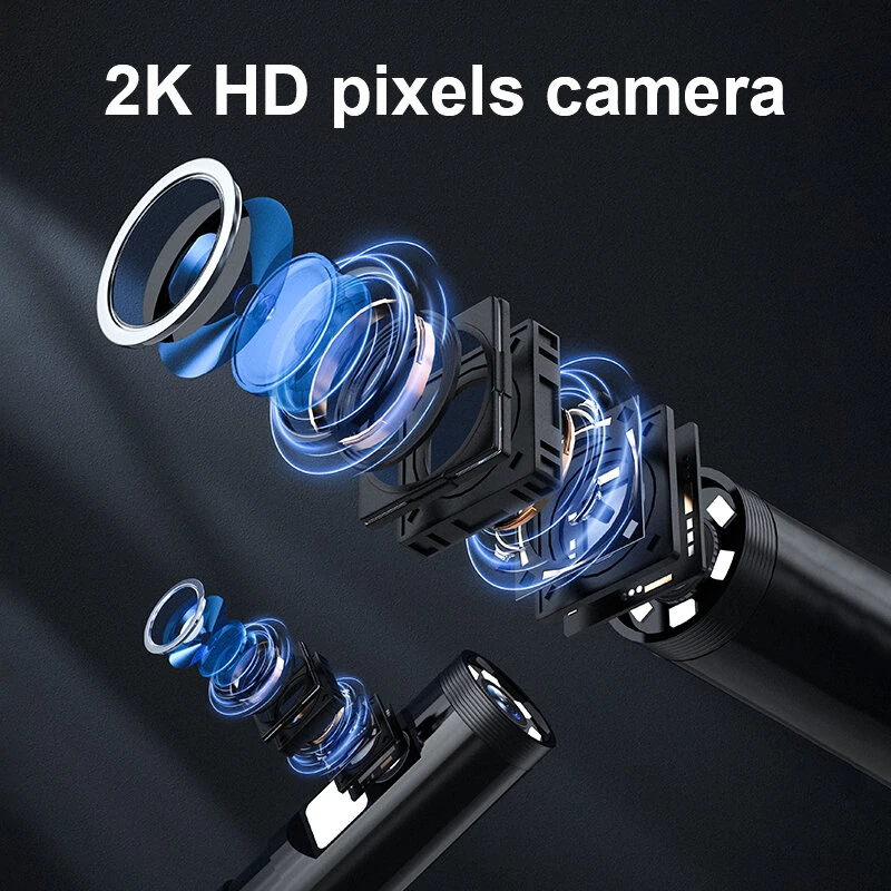ANESOK 2K WiFi Endoscope Camera - Waterproof 8.0mm Dual Lens | 10M for Car & Android - Image 3