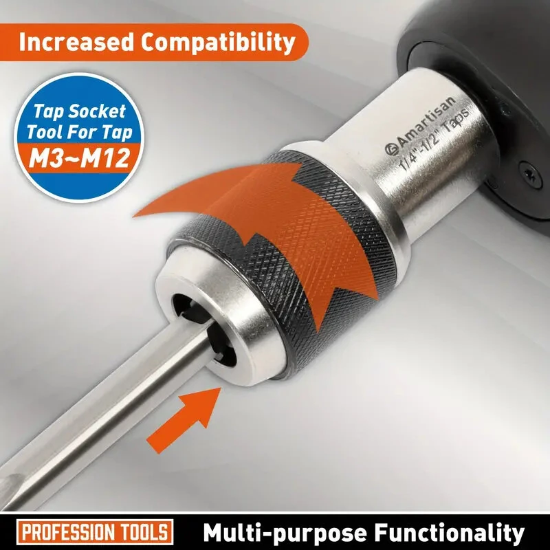 2PCS Adjustable Jaw Tap Set - 3/8 Drive Premium Steel - Versatile Tool - Image 4