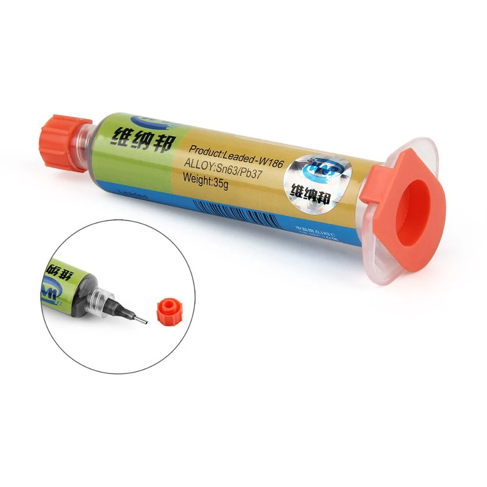 WNB 10cc Syringe Solder Paste - Leaded Low Temp 183°C Flux for Stencil Welding - Image 5