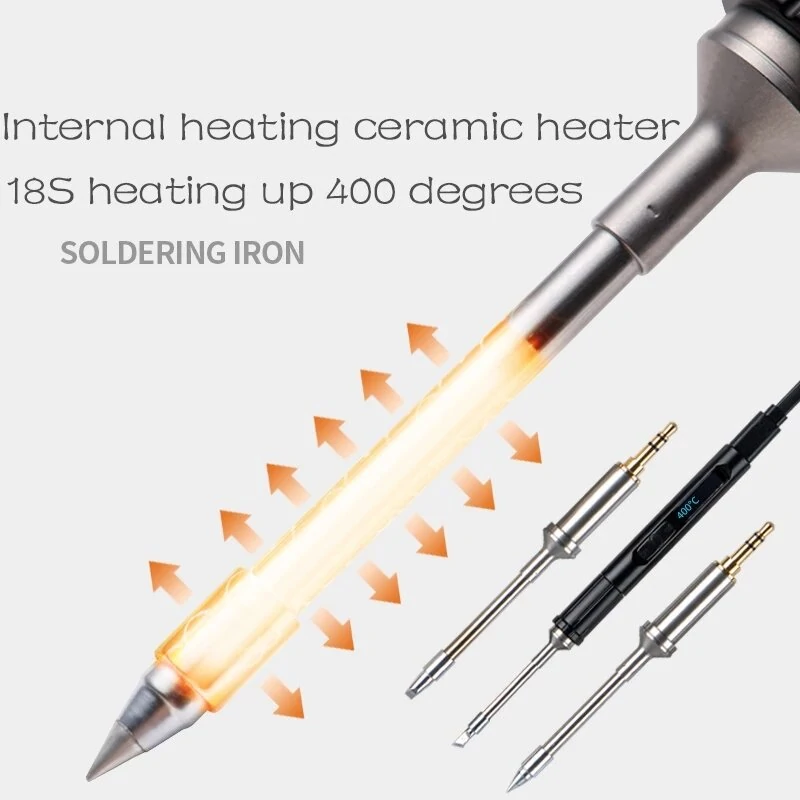 MTC080 Portable Electric Soldering Iron - Wireless, Intelligent Temperature Control - Image 3