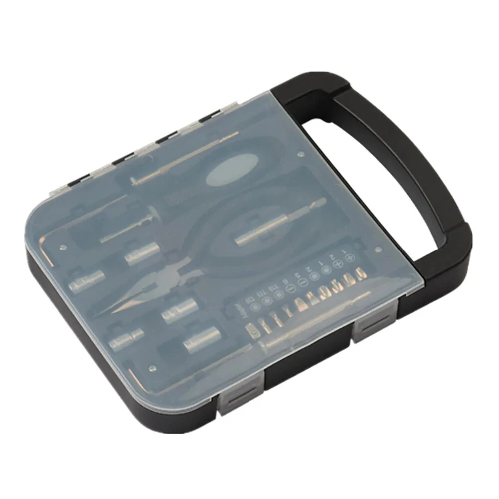 22PCS Portable Tool Set - Carbon Steel Screwdrivers in Transparent Carrying Box for Home DIY & Outdoor Repairs - Image 3