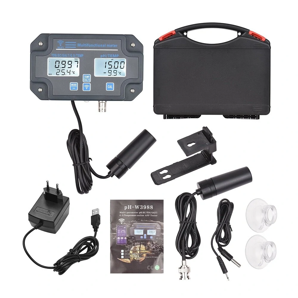 6-in-1 WiFi Water Quality Tester - PH EC TDS Salt Temperature | APP Remote Control - Image 5