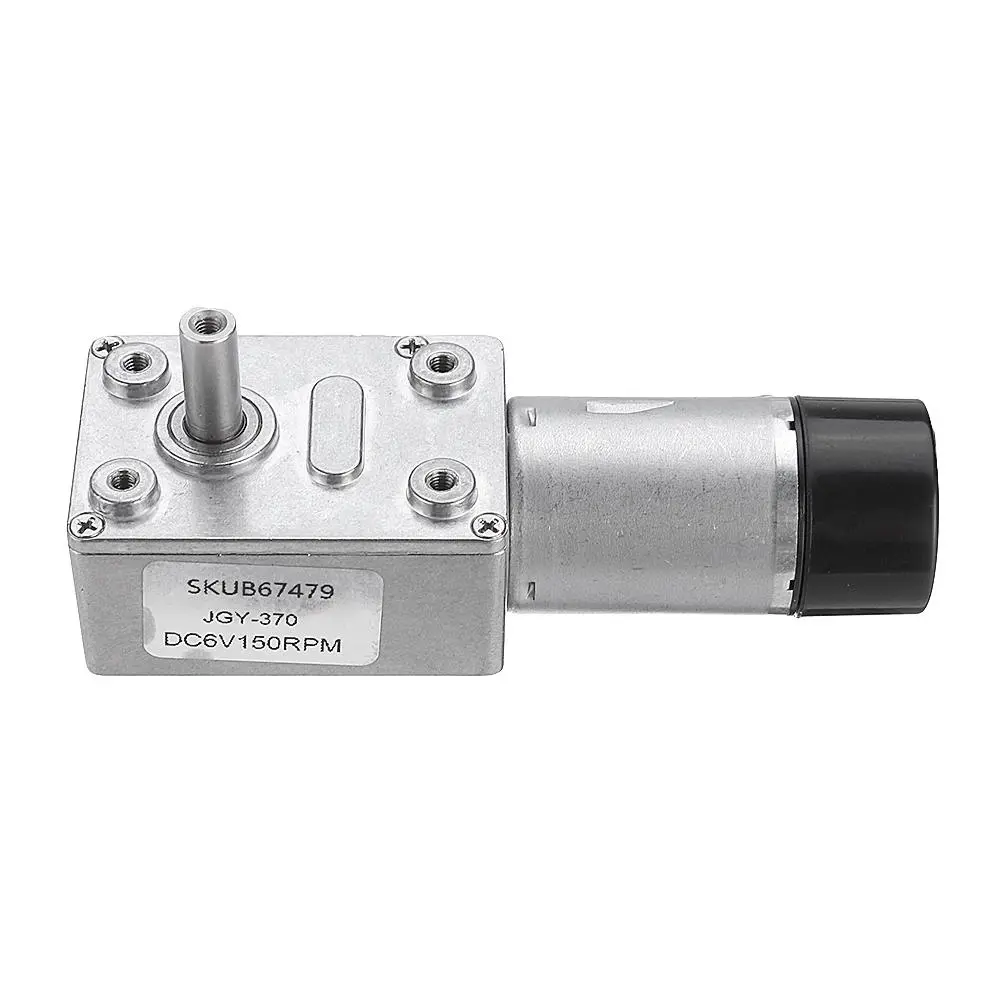 Machifit JGY-370 DC 6V Gear Motor | Worm Self-Locking with Encoder Feedback - Image 4