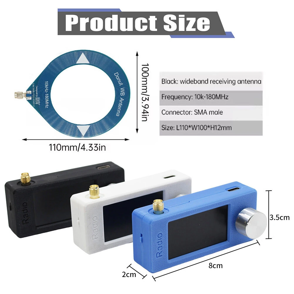 SI4732 Portable Radio | 0.5-108 MHz AM FM USB LSB | Digital Display & USB-C - Image 3