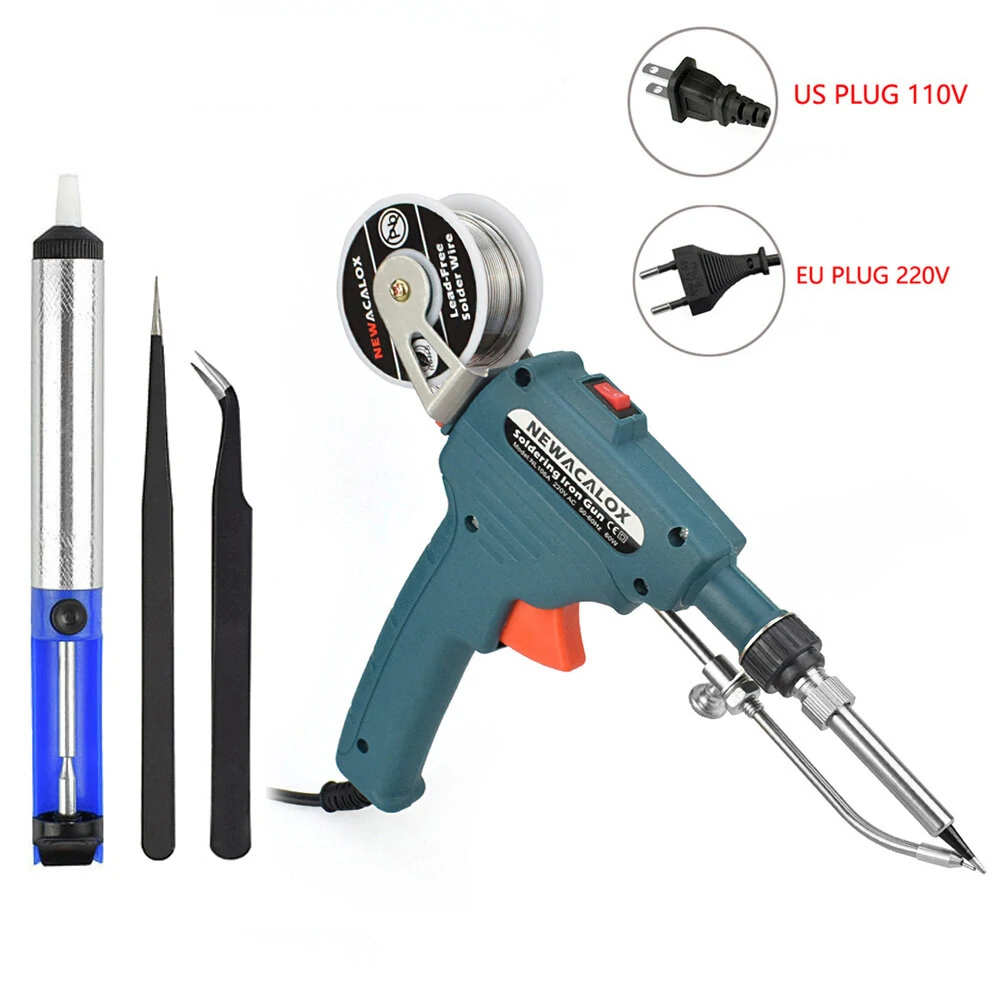60W Automatic Soldering Iron Gun | EU/US Desoldering Pump for Circuit Board Repair DIY - Image 3