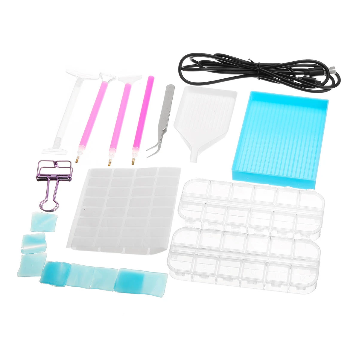 A4 LED Light Pad - 24 Pack Diamond Painting & Cross Stitch Tools Kit - Image 2