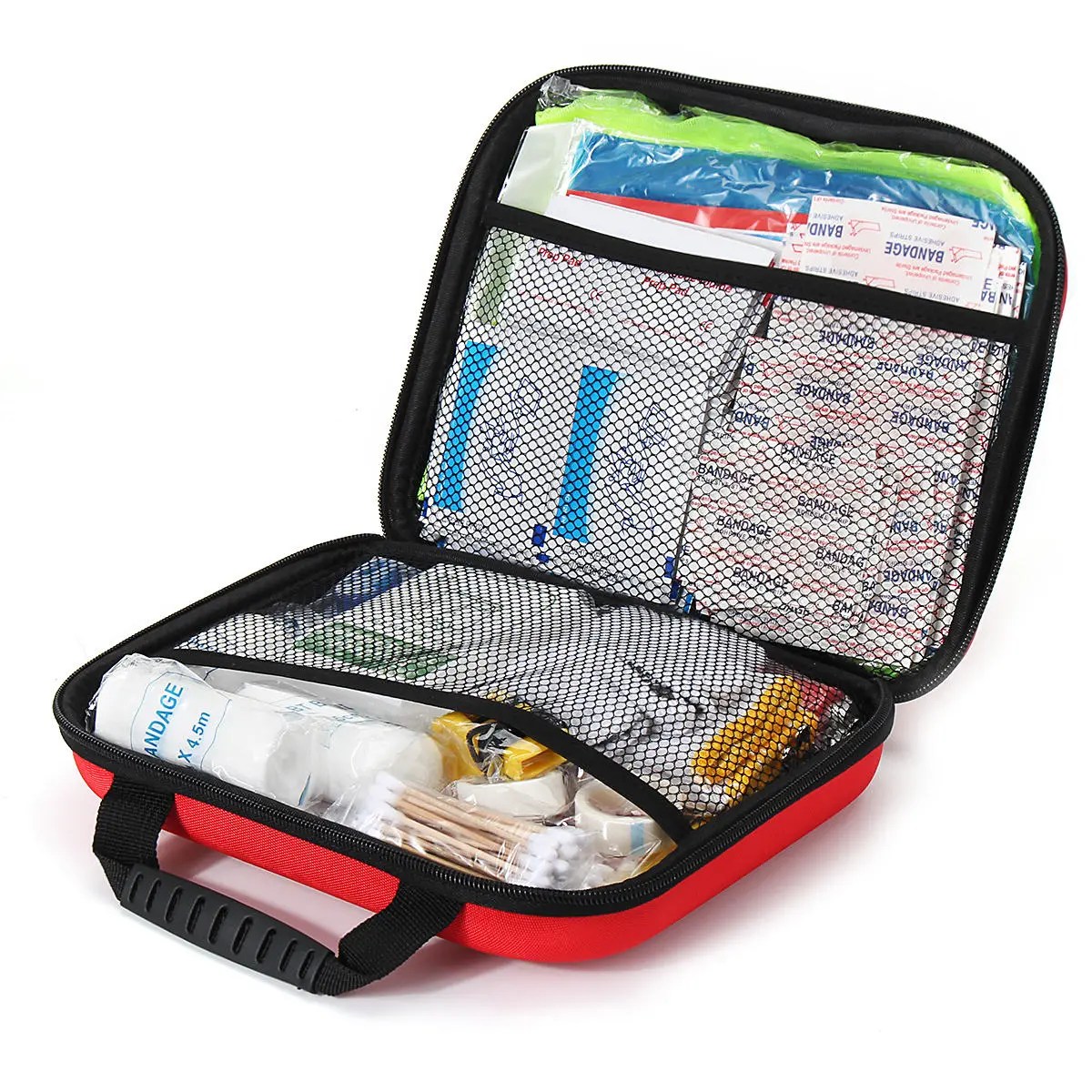Red First-Aid Kit - 238 PCS, 38 Kinds for Emergency | EVA Vehicle & Outdoor Kit - Image 3