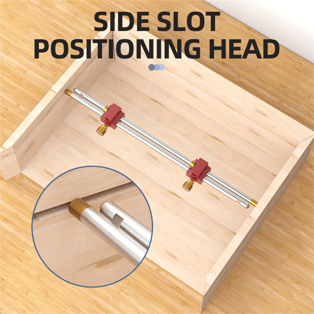 ENJOYWOOD 3-in-1 Modular Bar Gauge Tool | Woodworking Clamping Compass & Scribe Ruler - Image 5