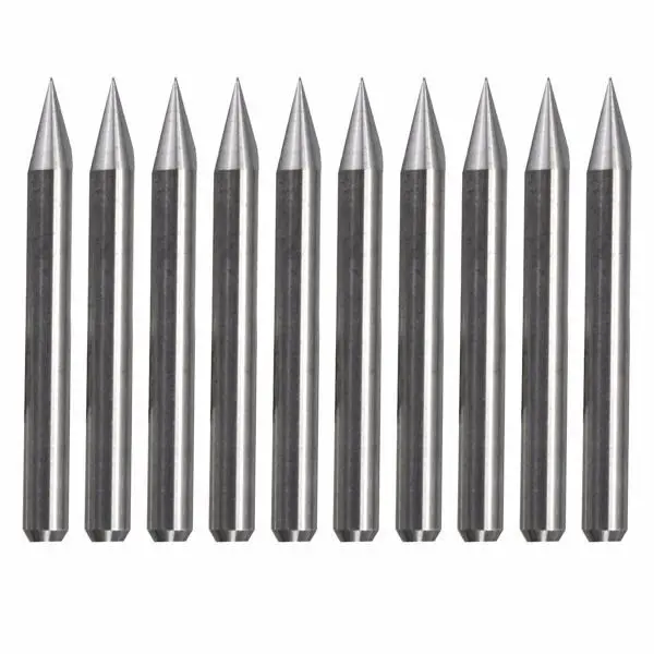 Carbide PCB Engraving Bits - 10Pcs 0.1mm 30 Degree V-Shape CNC Router Tool - Image 2