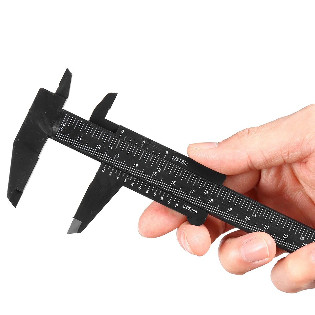 2Pcs Mini Plastic Vernier Caliper - 80mm & 150mm Metric Measuring Tool - Image 3