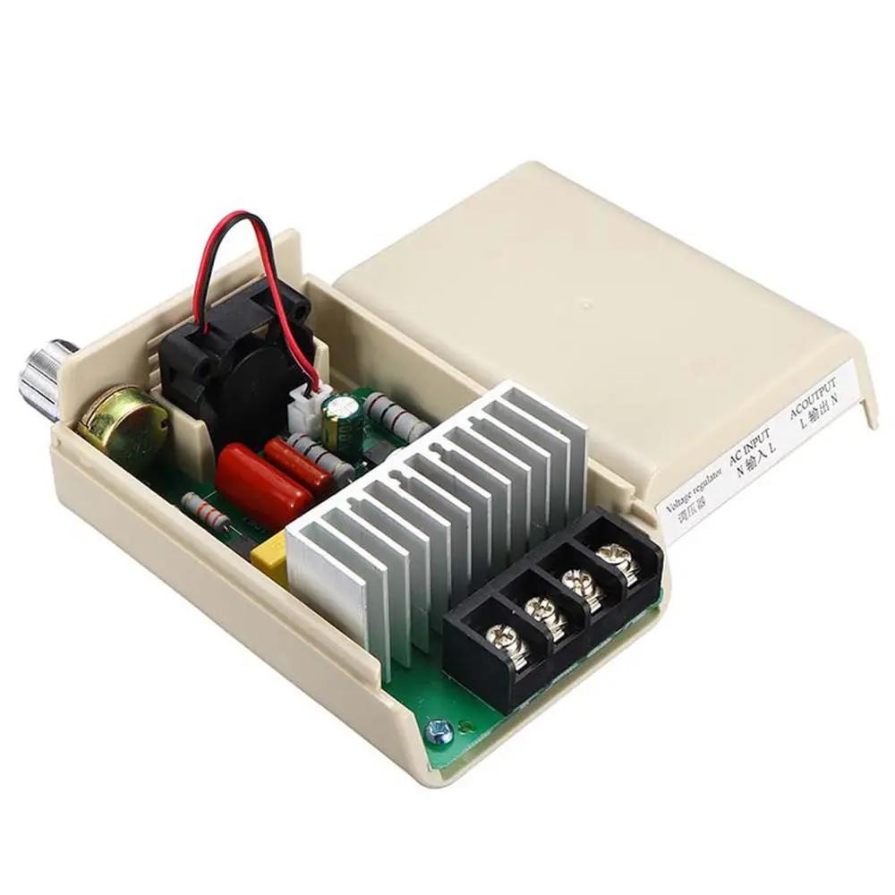 4000W 220V AC Voltage Regulator | Motor Speed Controller with Cooling Fan - Image 4