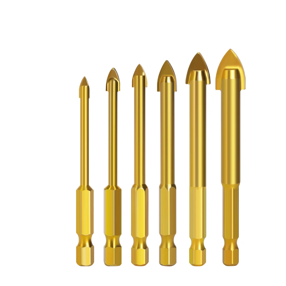 Alloy Triangle Drill Bit Set | Ceramic Tile & Glass Hole Opener | Hex Shank - Image 5