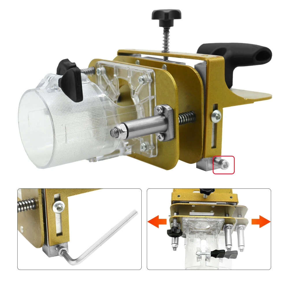 Mortising Jig for 65mm Trimming Machine | 2-in-1 Slotting Bracket & Punch Locator - Image 4