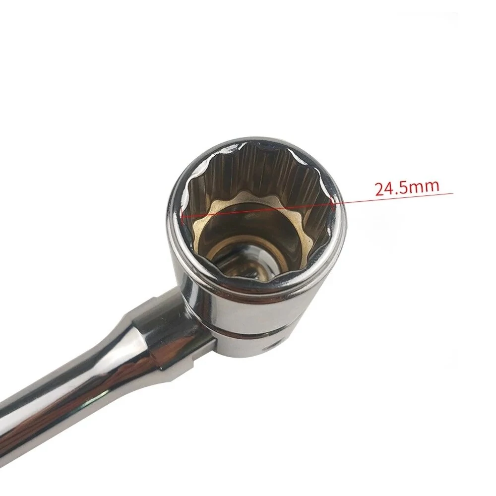 Craftsman 3/8 Drive Spark Plug Socket Wrench - 180 Degree Swivel Head Ratchet - Image 5