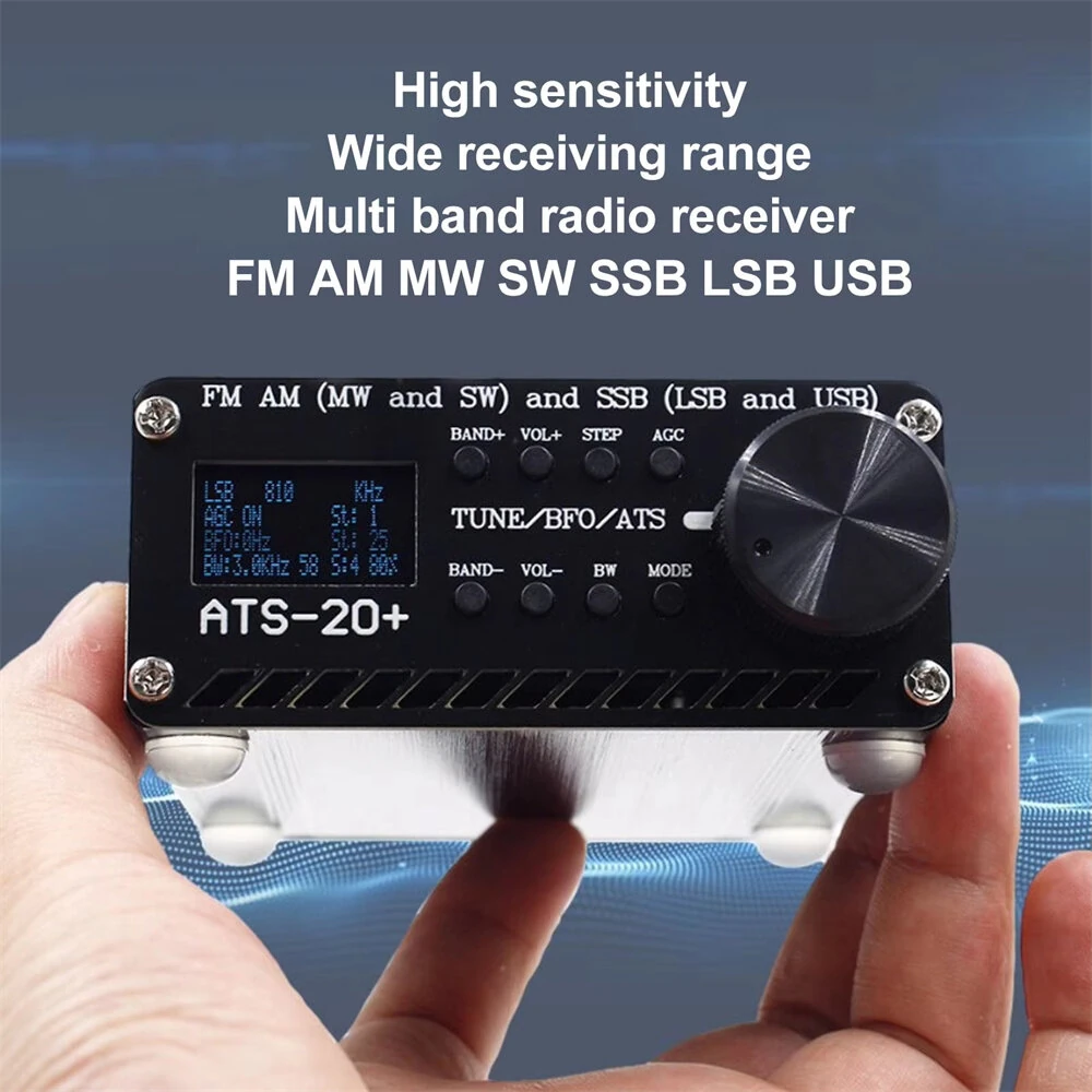 ATS 20+ Si4732 Portable World Band Digital Radio Receiver - High Sensitivity for Outdoor Camping & Home - Image 3