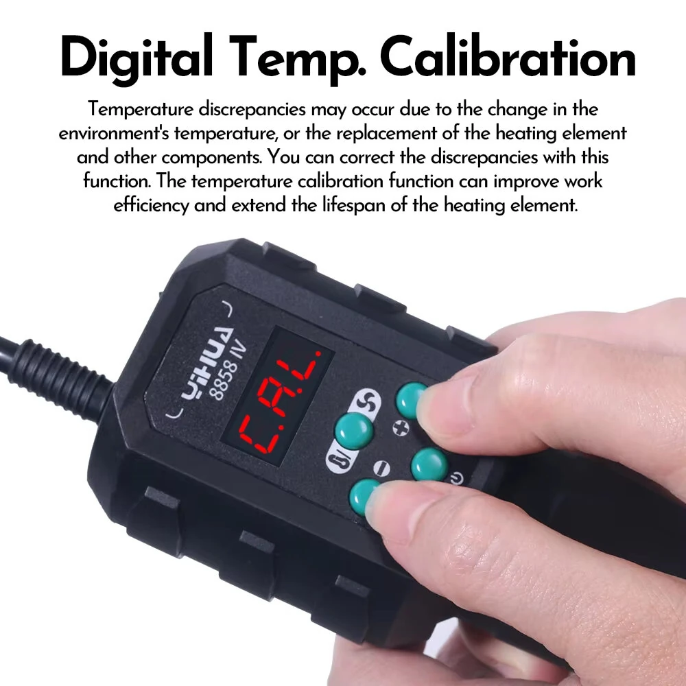 YIHUA 8858IV Hot Air Gun | 700W Digital Rework Station with LED Display - Image 4