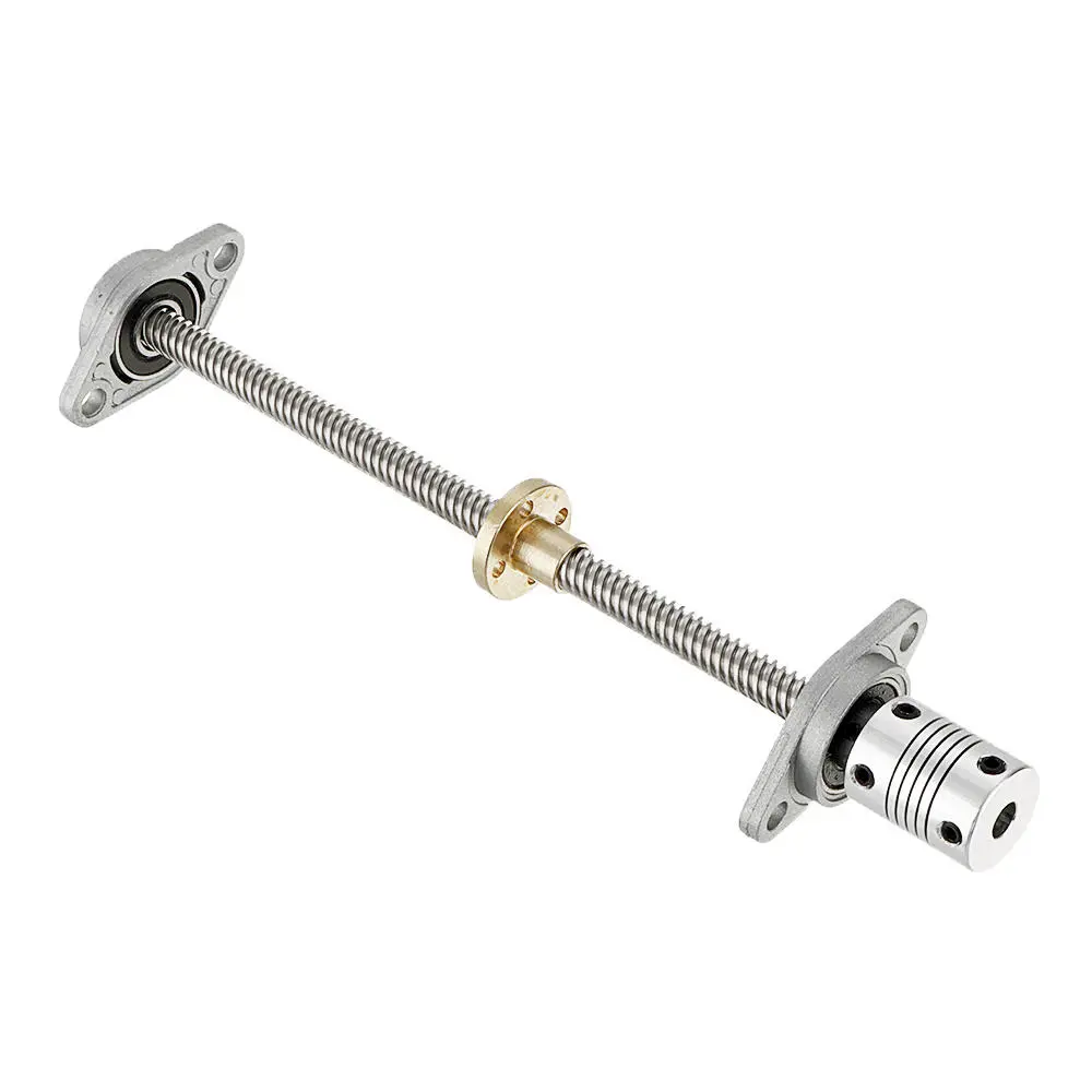 Machifit T8 Lead Screw 200/300/400mm | with Coupling & Bearing Mount Set - Image 4