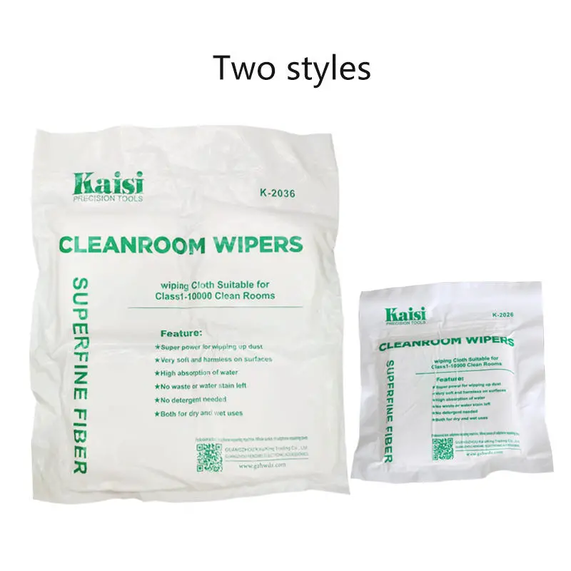 Kaisi Soft Cleanroom Wiper - Dust Free Cloth for LCD Repair | 50 or 200 Pcs - Image 4