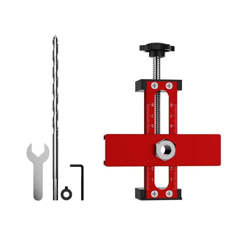 Adjustable Cabinet Door Jig - Aluminum Alloy 2-in-1 Tool for 0-75mm Thickness - Image 2