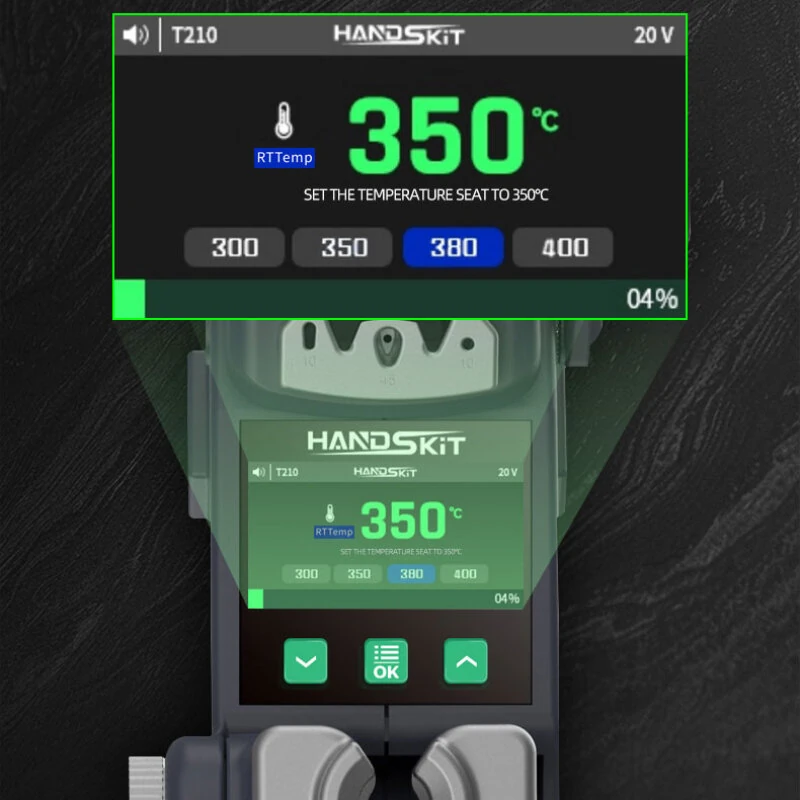 HANDSKIT S5 Portable Welding Station | 100-450°C Adjustable | Rapid Heating & Sleep Function - Image 4