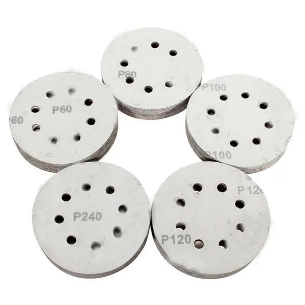 100pcs 125mm 8 Hole Sanding Discs | 60-240 Grit Abrasive Paper for Power Tools - Image 5