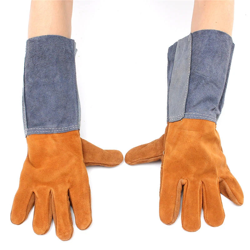 Welding Gloves - Soft Cowhide Leather Work Gloves for Hand Protection - Image 5