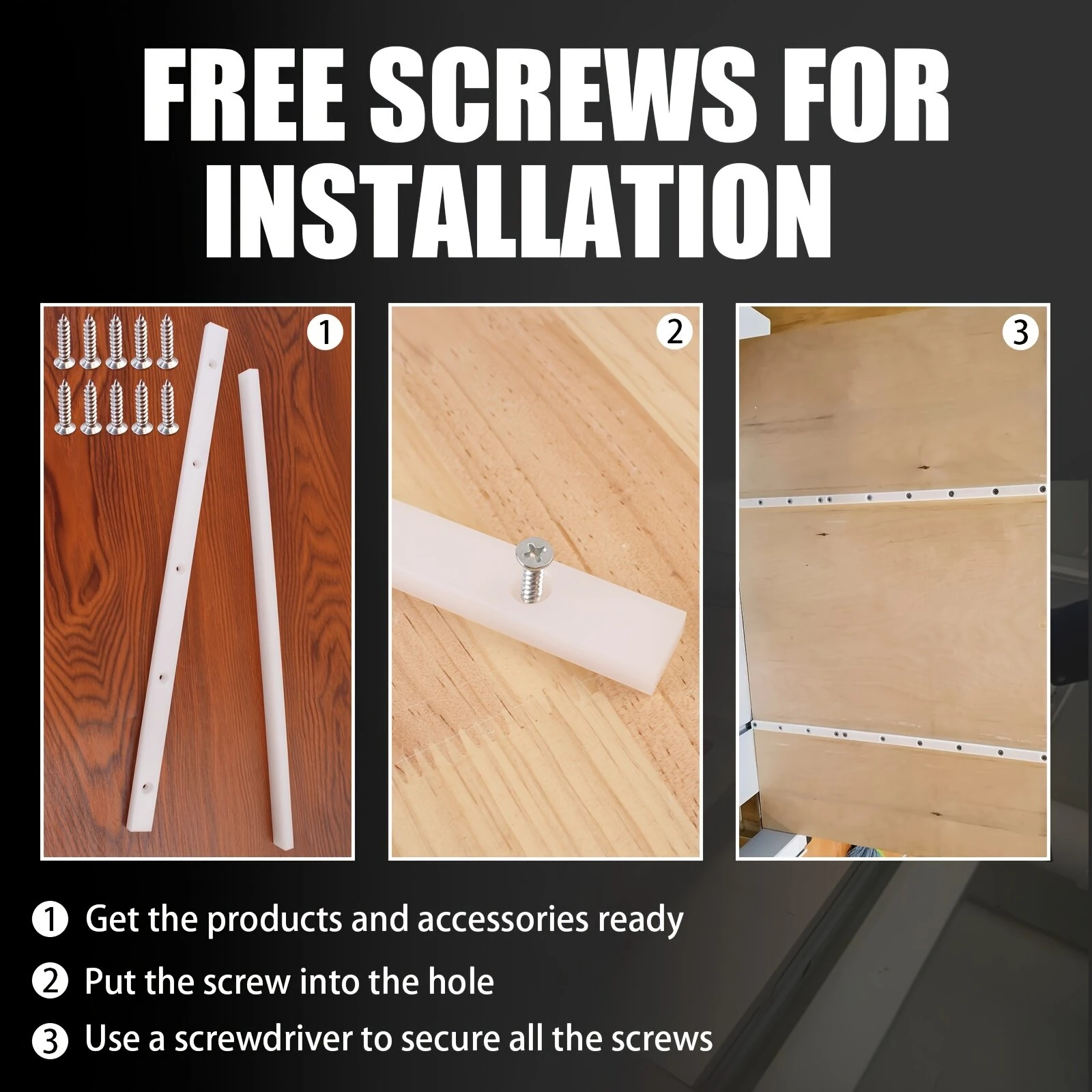 2PCS Table Saw Crosscut Sled Miter Bars | 3/4 x 3/8 x 17 | Pre-Drilled Holes for Easy Installation - Image 5
