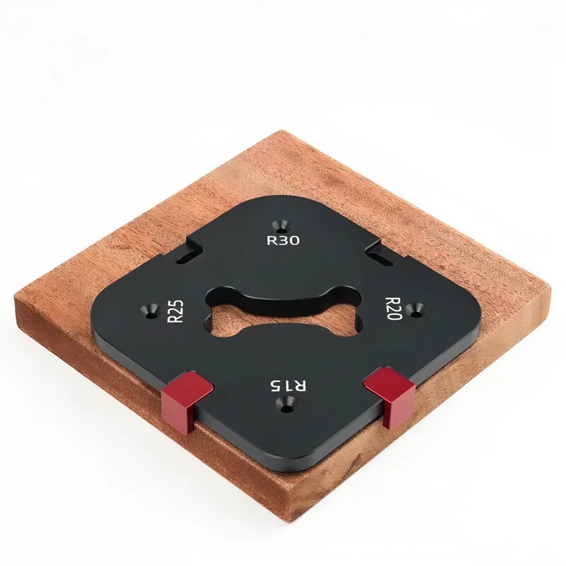 Woodworking Corner Jig Router Template 4-in-1 | R15-R50 Aluminium Alloy | Round R-Corner Milling Cutter - Image 4