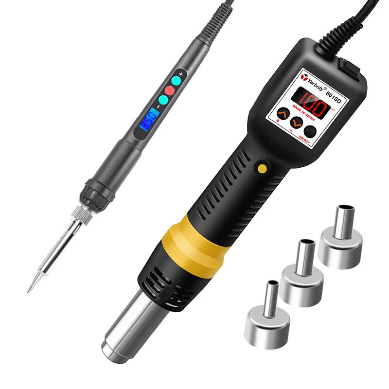 Yarboly Small Heat Gun - Adjustable Temperature & Digital Display | IC Chip Removal - Image 2