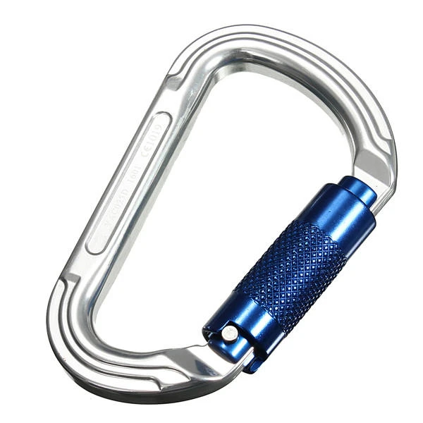 30KN Aluminum Alloy D Carabiner - Climbing Safety Tool & EDC Gadget - Image 2