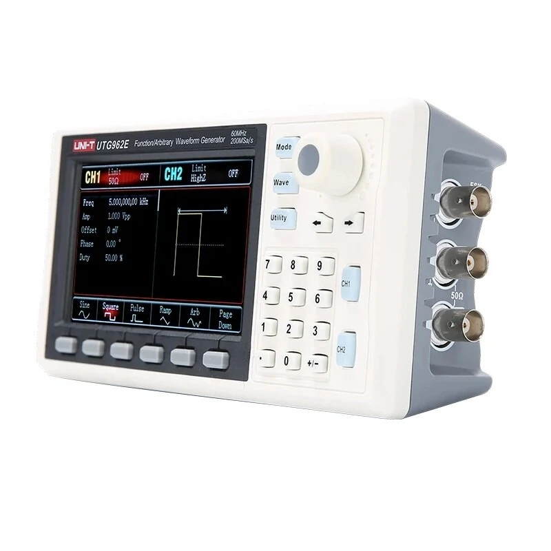 UNI-T UTG962E Arbitrary Waveform Generator | 60MHz Dual Channel 200MS/s - Image 3