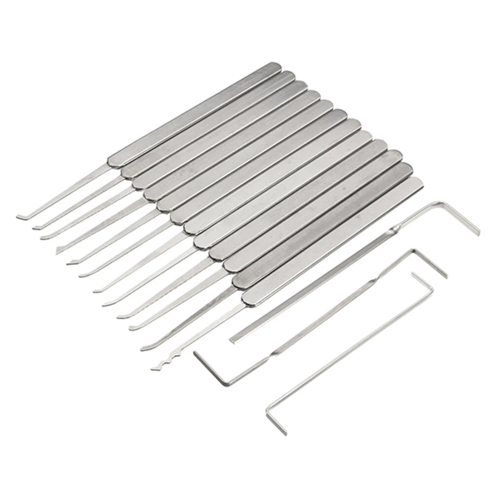 12Pcs Lock Pick Set - Transparent Practice Locks | Locksmith Tools Kit - Image 2