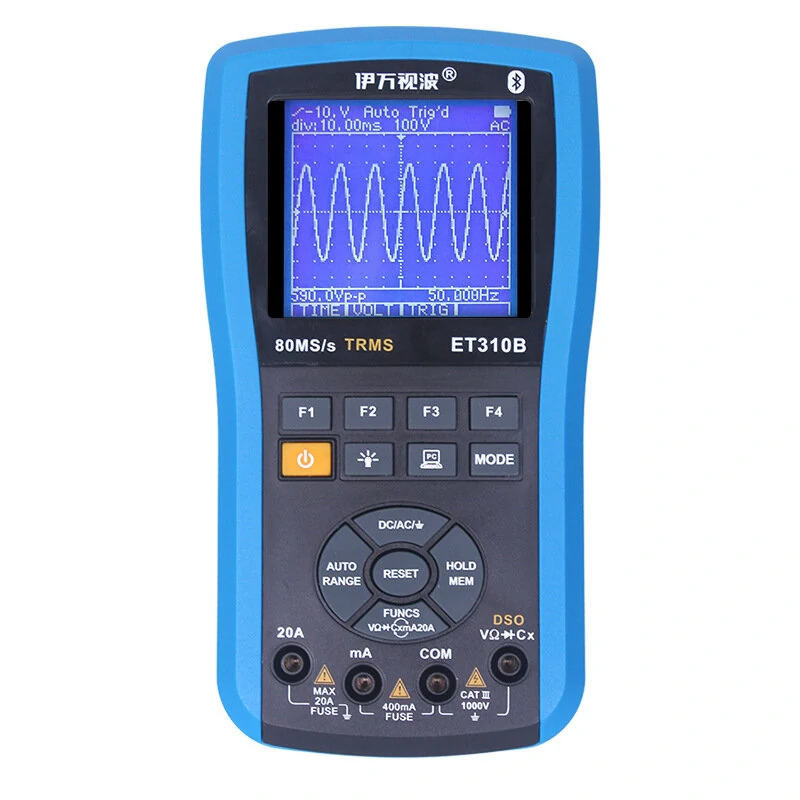 ET310B 20MHz Bluetooth Oscilloscope Multimeter | True RMS Handheld Digital - Image 2
