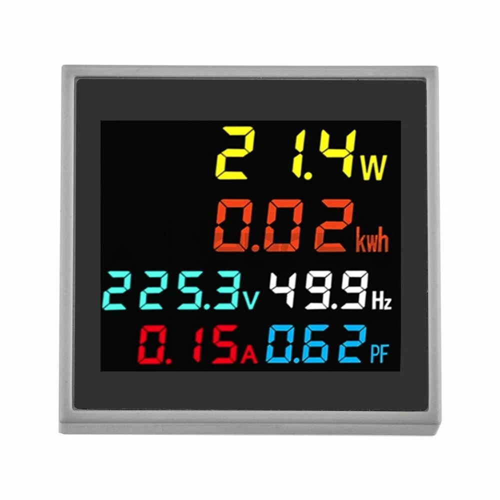 Household Multimeter - AC 50-300V 100A LCD Display | Voltmeter Ammeter Energy Meter - Image 4