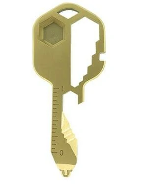 Multi-Tool Key Pendant - 12-in-1 Adjustable Wrench Set with Measuring Gear Clips - Image 3